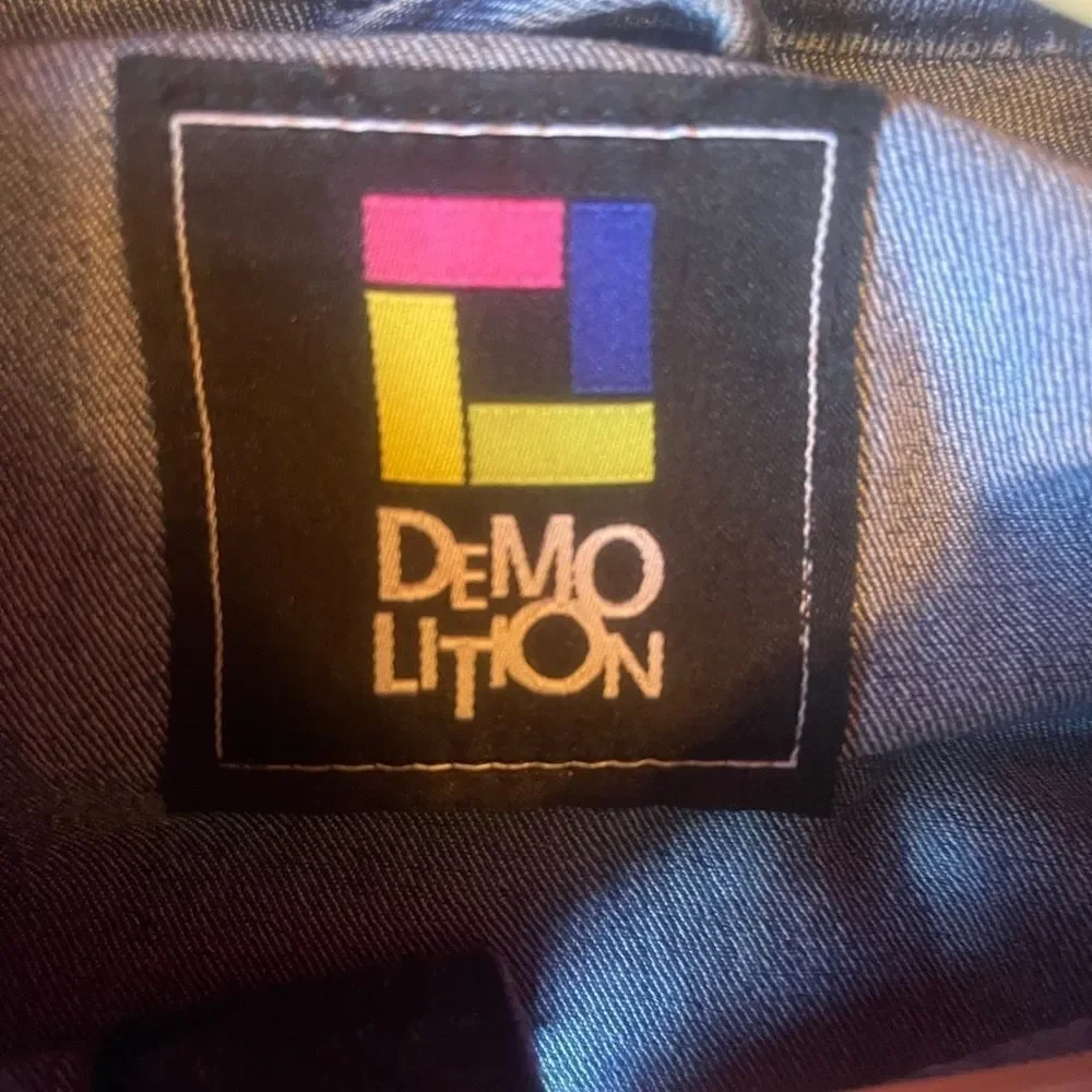 Demolition brand graffiti jean jacket sz XL - Picture 4 of 7